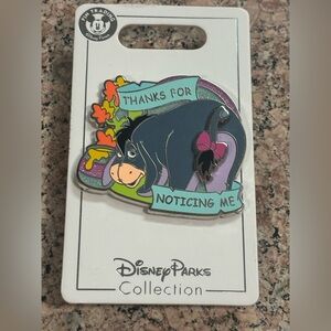 Disney Parks - Eeyore Thanks for Noticing Me - Pin On Card Moving Tail